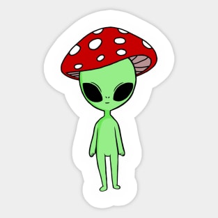 Alien Mushie Sticker